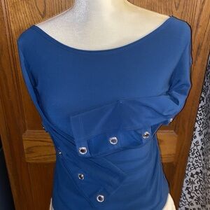 Mesmerize Rhinestone Sleeve Top